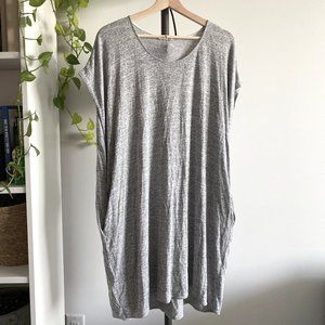Aritzia Wilfred Free - T-Shirt Dress with Pockets - Women's US M - Grey